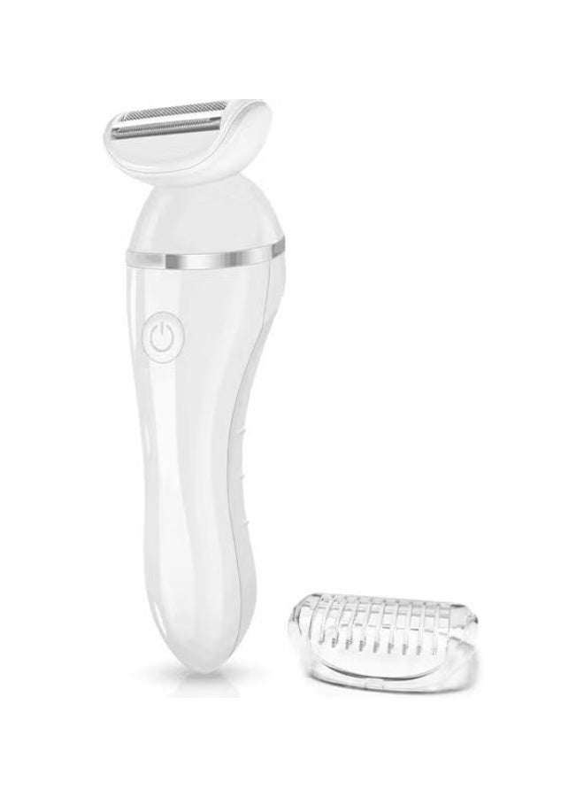 EETU Electric Razor For Women,Portable Waterproof Ladies Electric Shaver Wet And Dry,Painless 3 in 1 Shaver With USB Recharge For Bikini Area Legs Underarms Electric Razor,White - Image 1